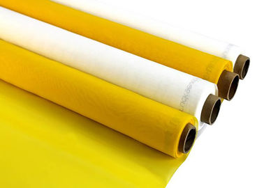 FDA / SGS approved Monofilament Polyester Screen Fabric سرعت چاپ سریعتر